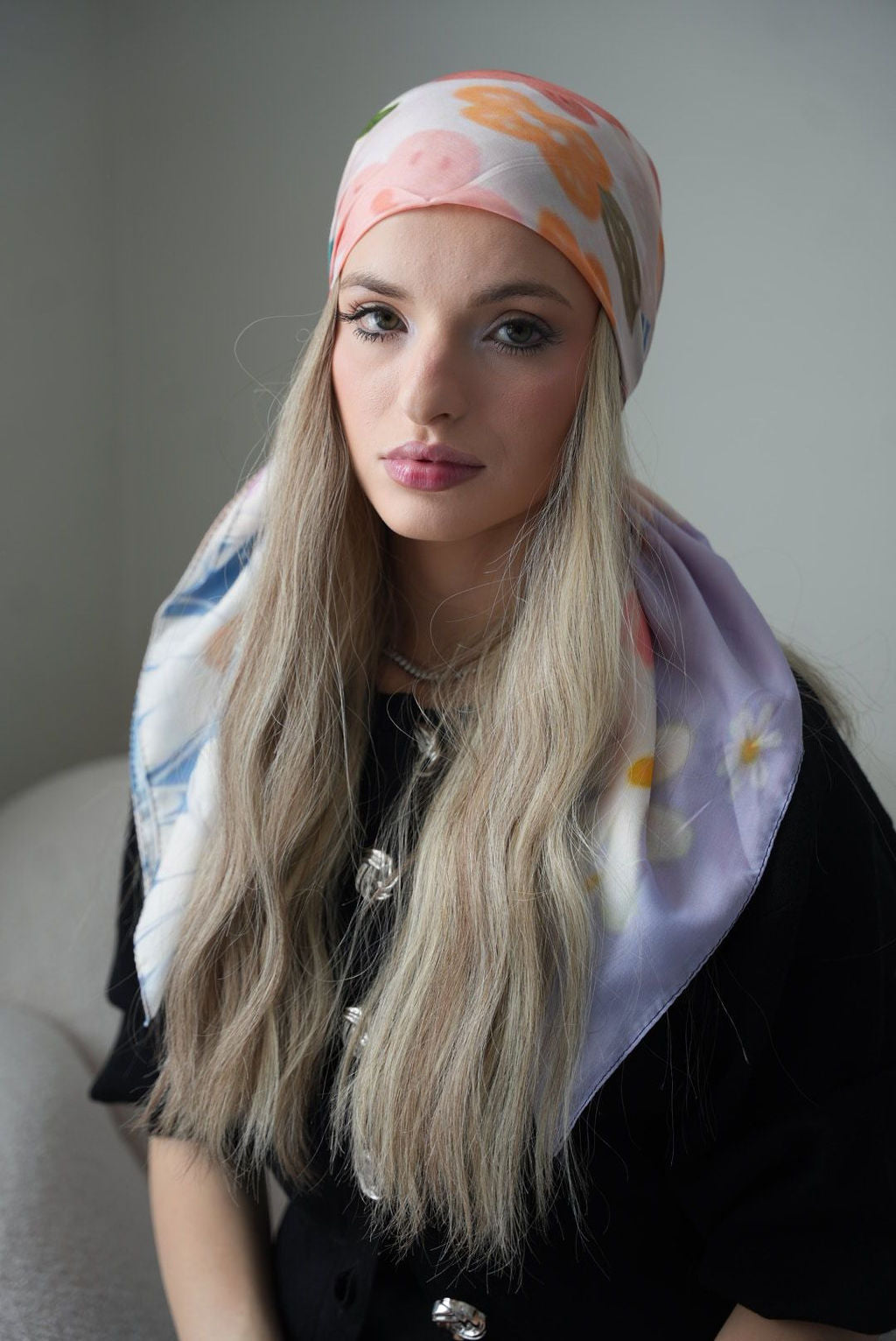 floral style headscarf