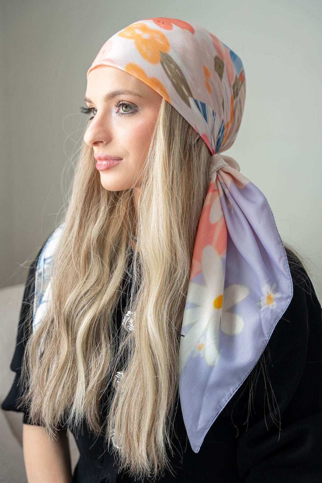 floral style headscarf
