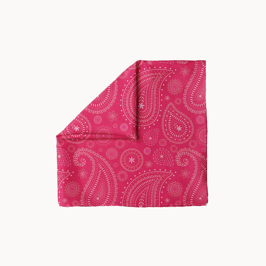 Rose pink floral headscarf