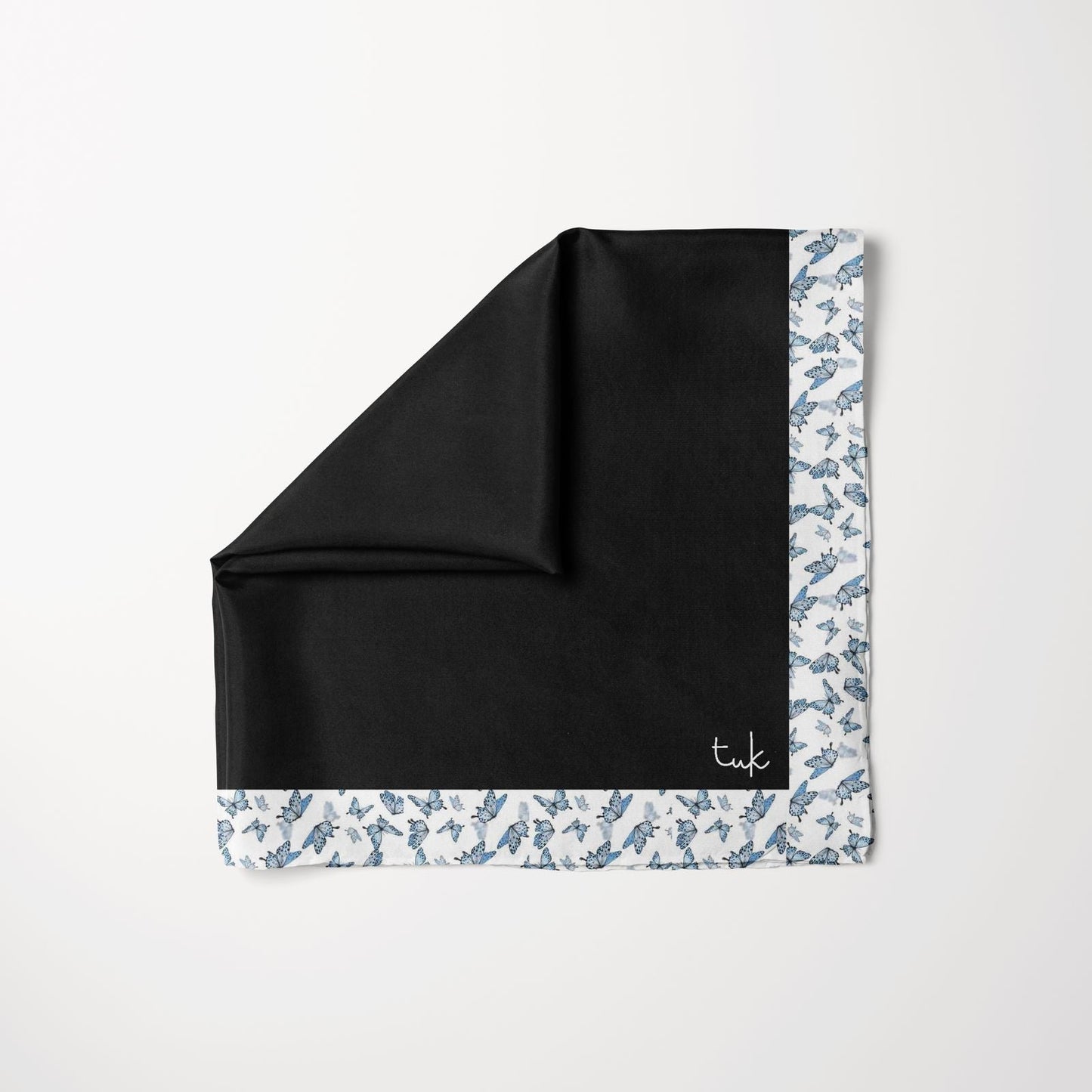 Black floral headscarf