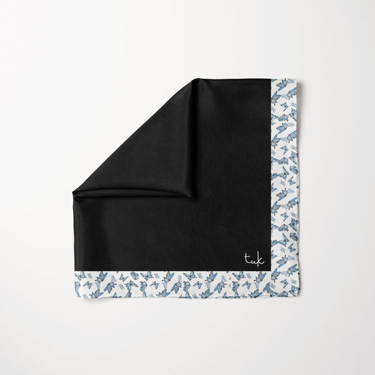 Black floral headscarf