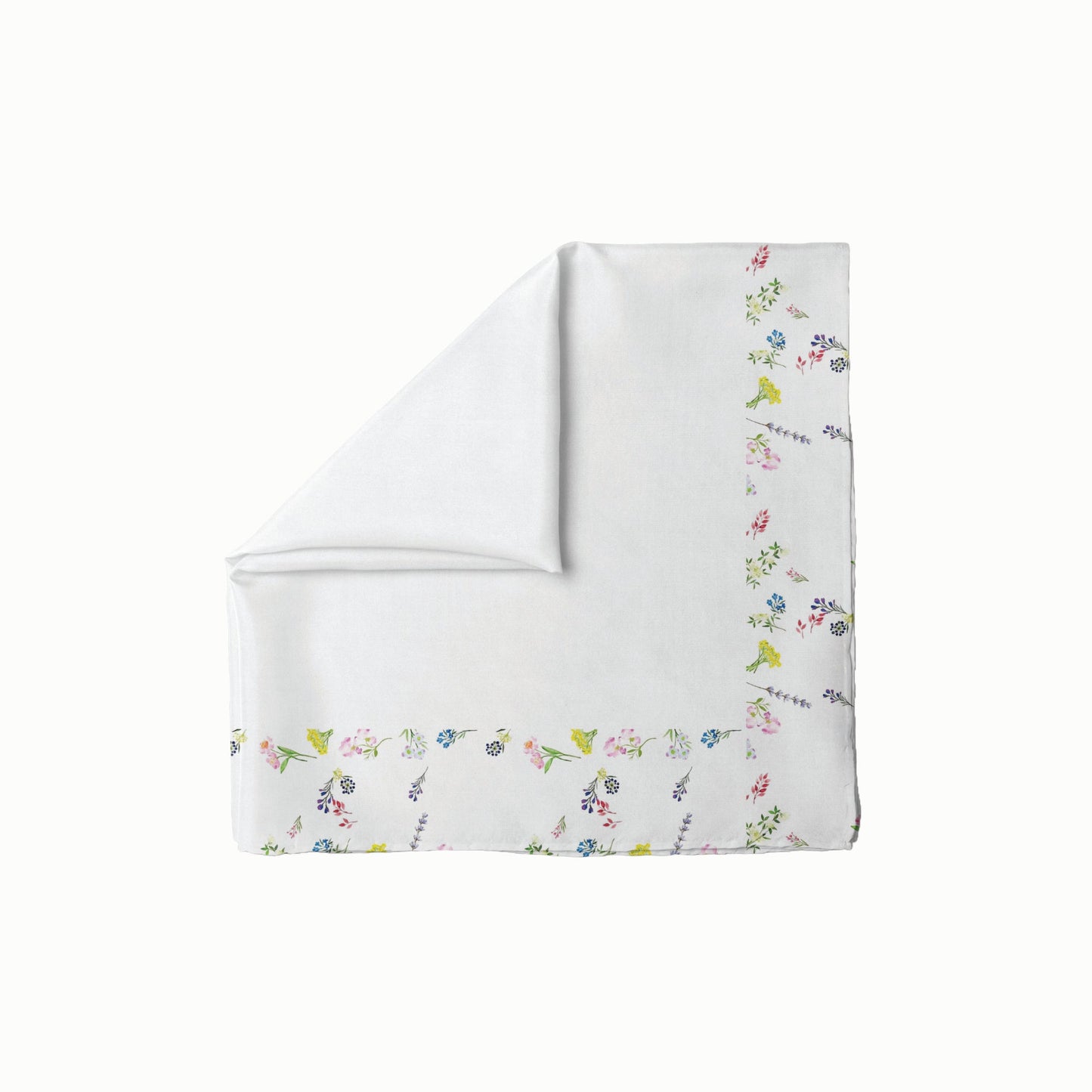 Framed in Florals White Head Scarf